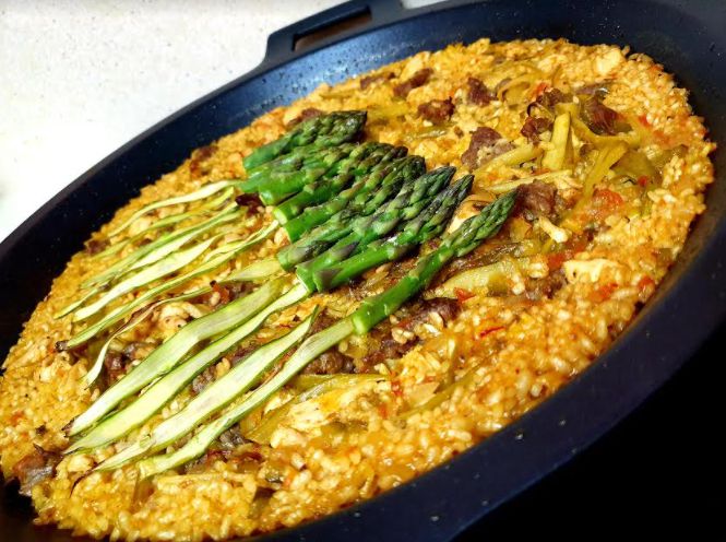 Cocinando con Yul Ballesteros. Hoy Arroz con trigueros de Lanzarote y chorizo de Teror